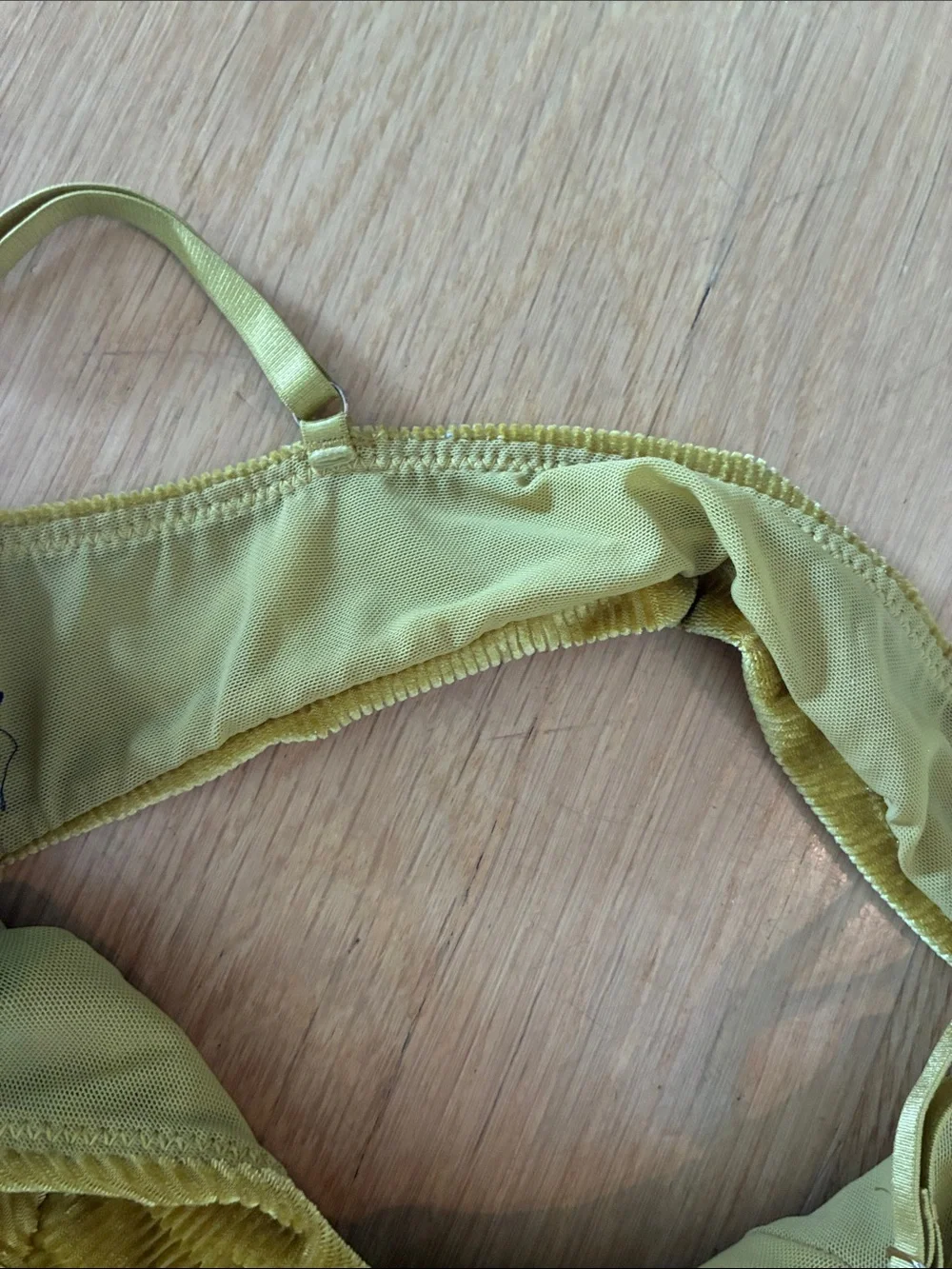 Urban Outfitters Out From Under Olive Velvet Underwire Bralette